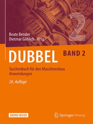 cover image of Dubbel Taschenbuch für den Maschinenbau 2
